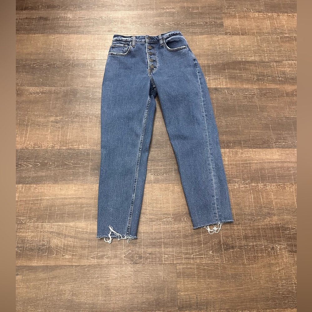 Abercrombie & Fitch High Rise Denim Button Fly Jeans Curve Love Size 26